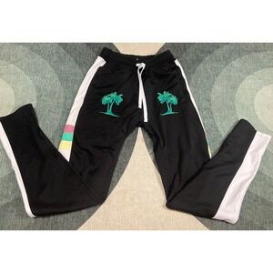 Billionaire Boys Club Track Pants Sz S Palm Trees Black Pharrell Green